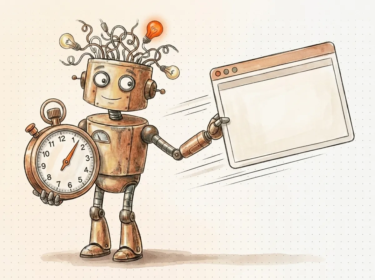 Cronometro alla mano, il robot fa scattare in avanti una finestra del browser: la SEO tecnica che rende il sito rapido a caricare.